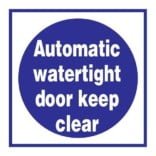 Automatic Watertight Door Påbudsskilt