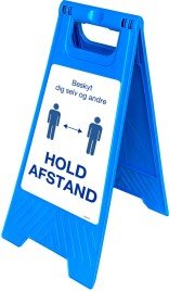 Gulvskilt - Hold afstand