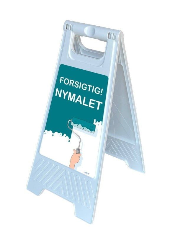 Gulvskilt - Forsigtig! Nymalet