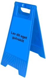 Gulvskilt - Blå