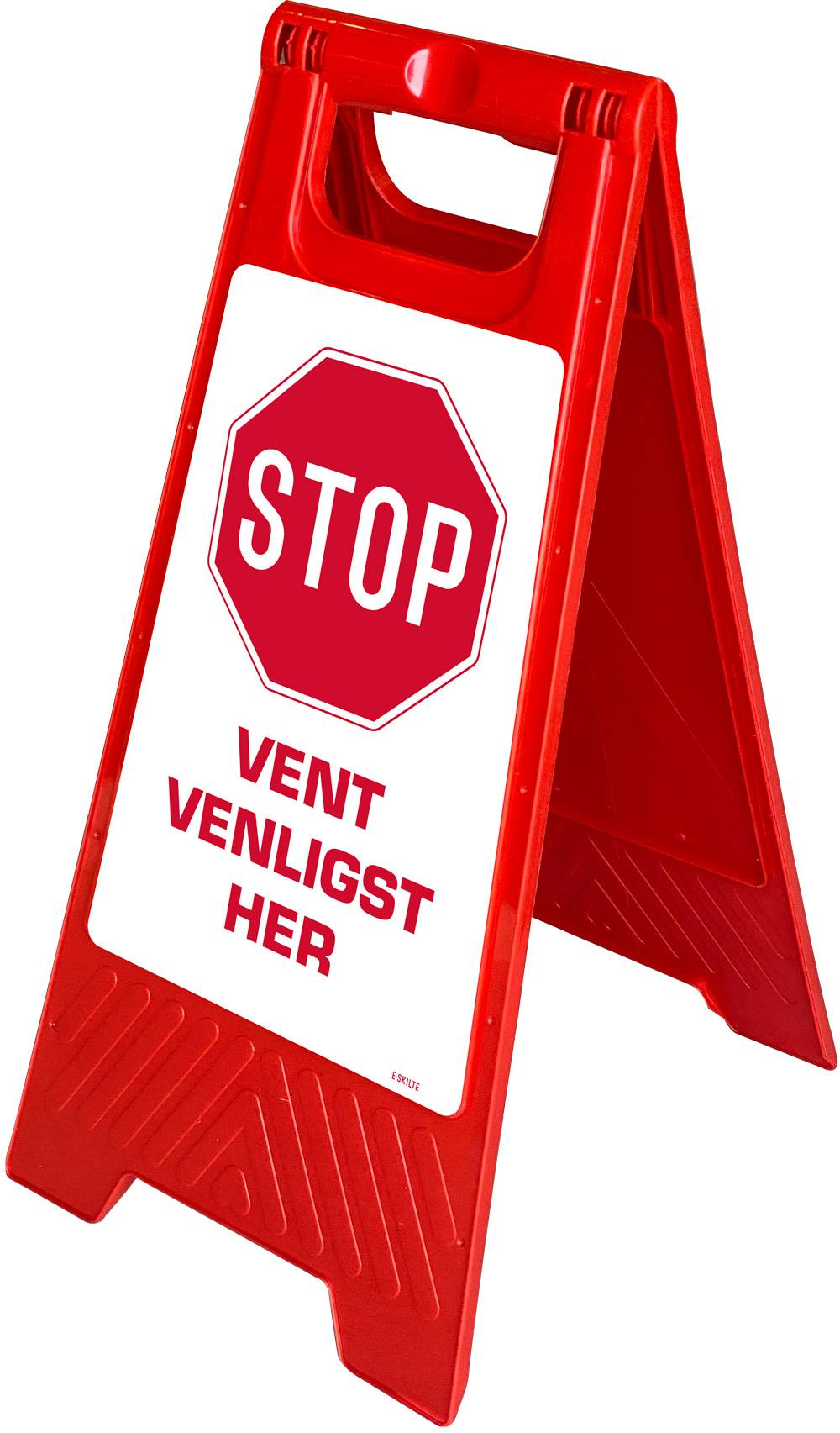 Gulvskilt - STOP Vent venligst her