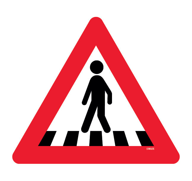 A17 - Fodgængerfelt skilt