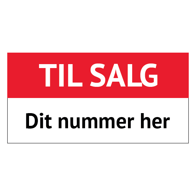 Til Salg skilt