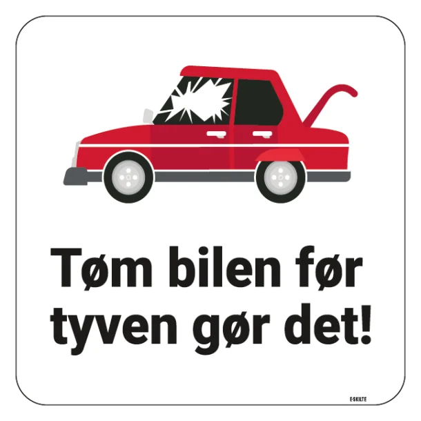 Tøm bilen før tyven gør det skilt