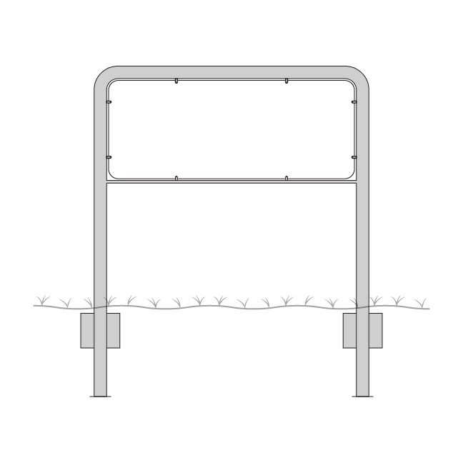 Lav galge til 40 og 50 cm høje tavler