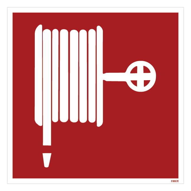 Brandslange Redningsskilt