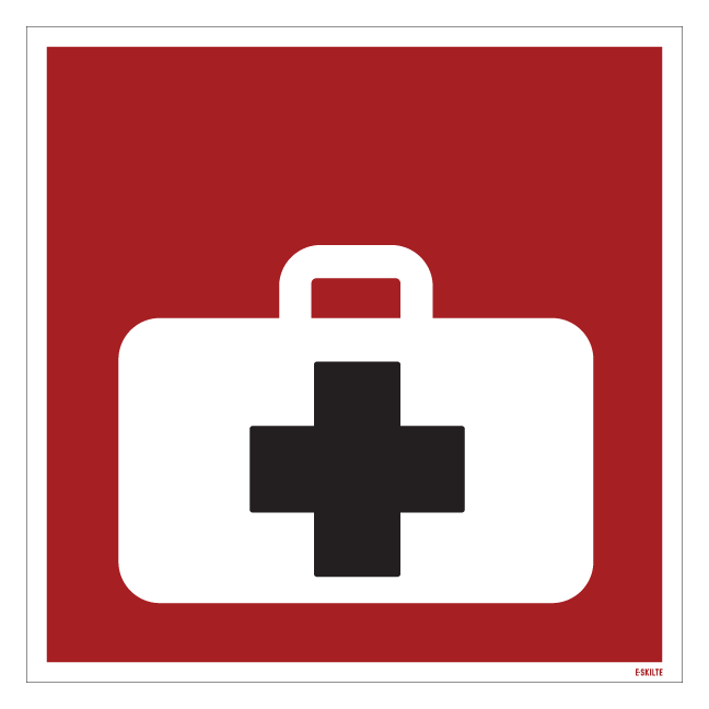 Førstehjælpstaske Redningsskilt
