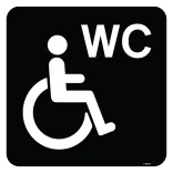 Handicap WC Piktogram skilt