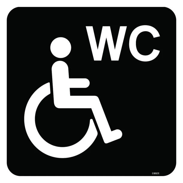 Handicap WC Piktogram skilt