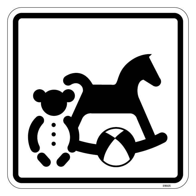 Legetøj. Piktogram skilt