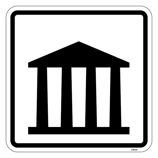 Offentlig bygning Piktogram skilt