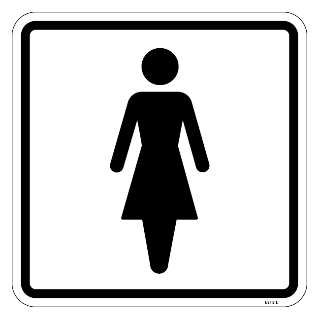 Dame Piktogram skilt