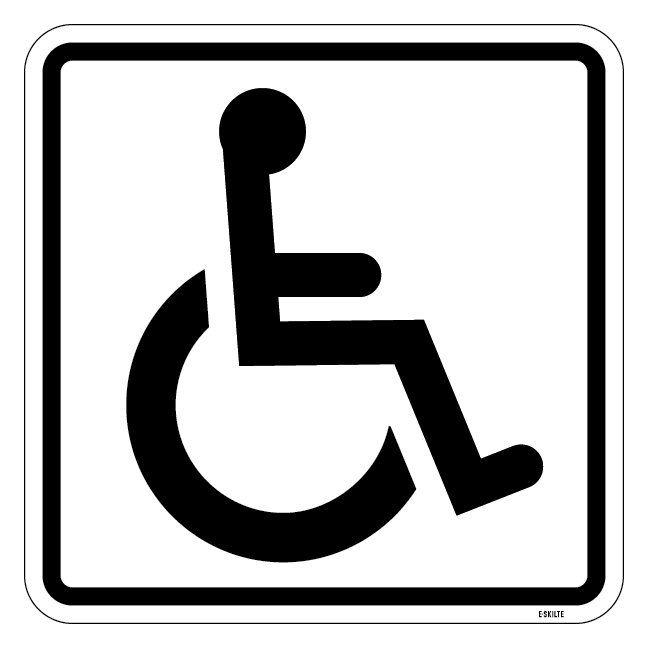 Handicap Piktogram skilt