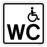 Handicap WC Piktogram skilt