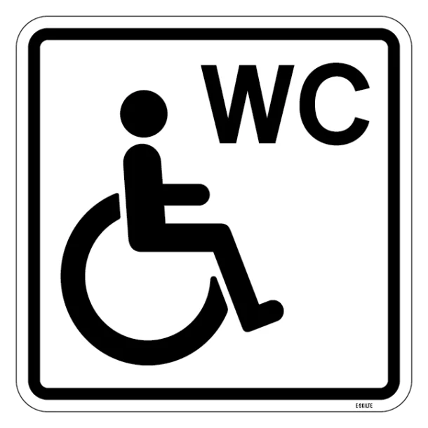 Handicap WC Piktogram skilt