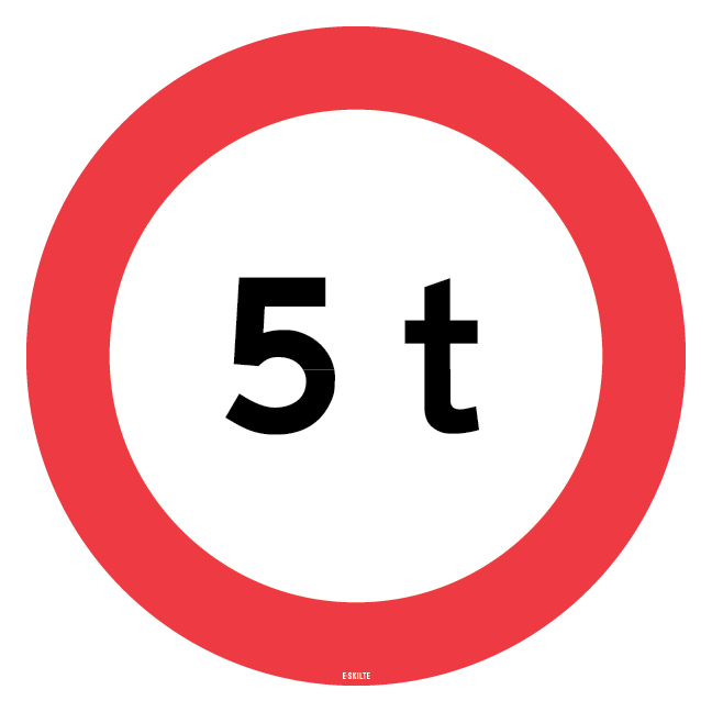 C31 - Totalvægt skilt