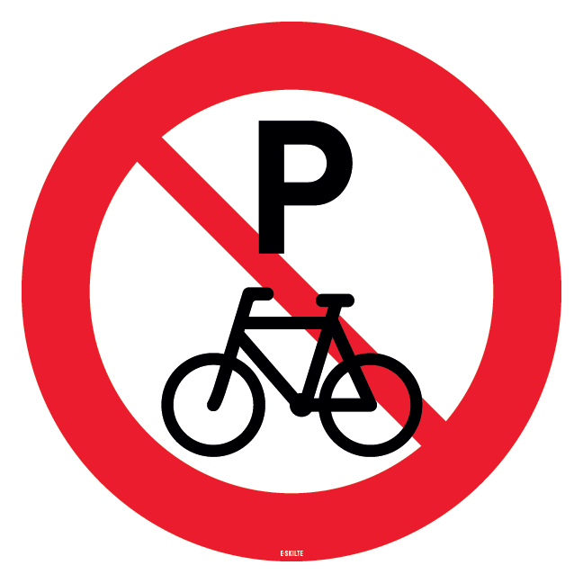 C63 - Parkering forbudt for cykel og lille knallert skilt