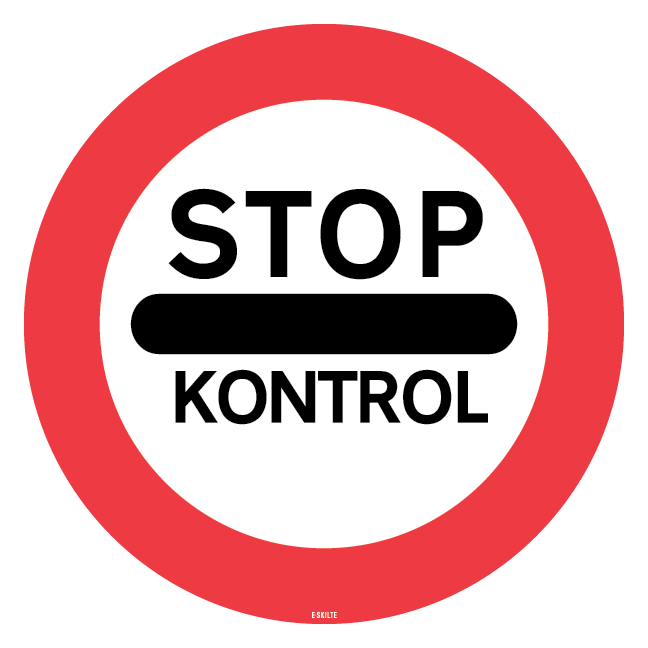 C92 - Passage uden stop forbudt skilt