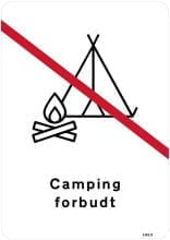 Camping forbudt