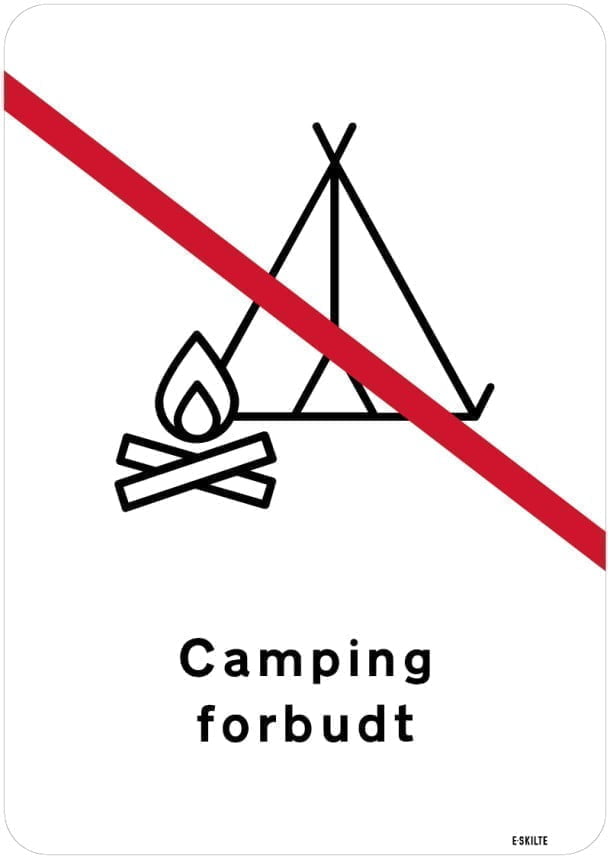 Camping forbudt