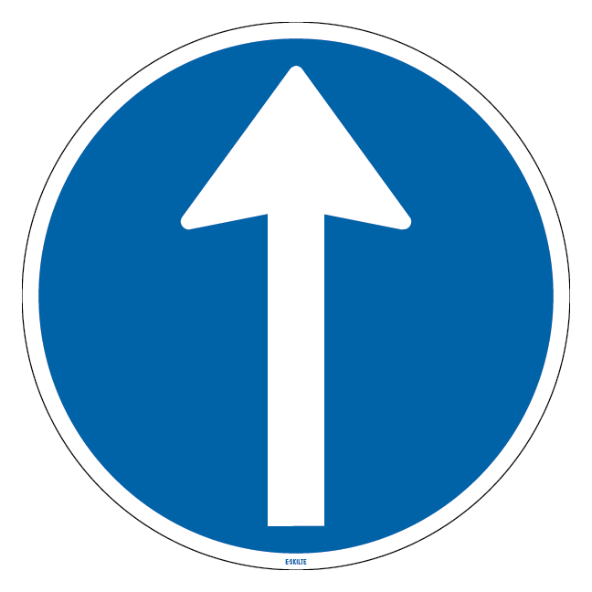 D11.1 Retnings pil Skilt