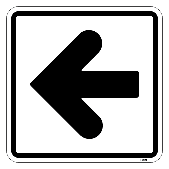 Pil. Piktogram skilt