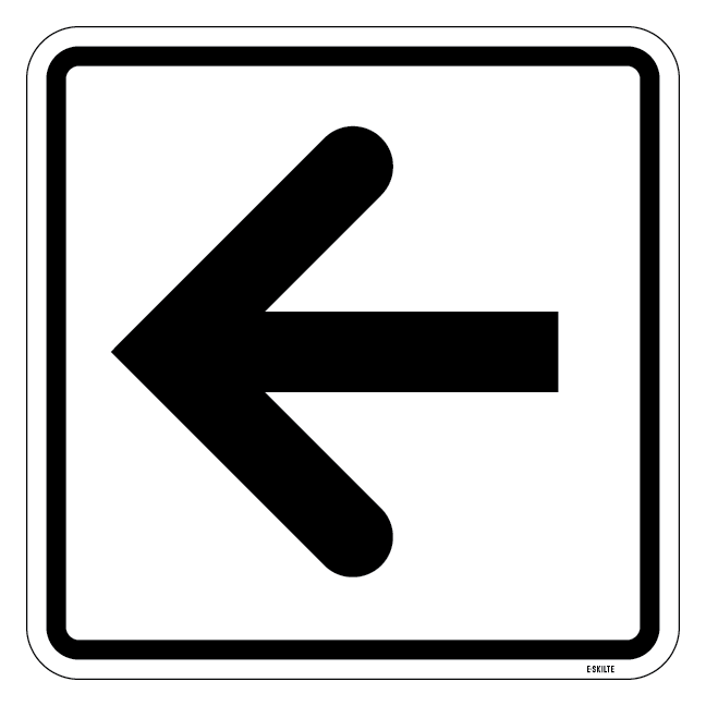 Pil. Piktogram skilt