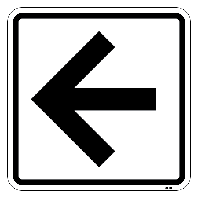 Pil. Piktogram skilt