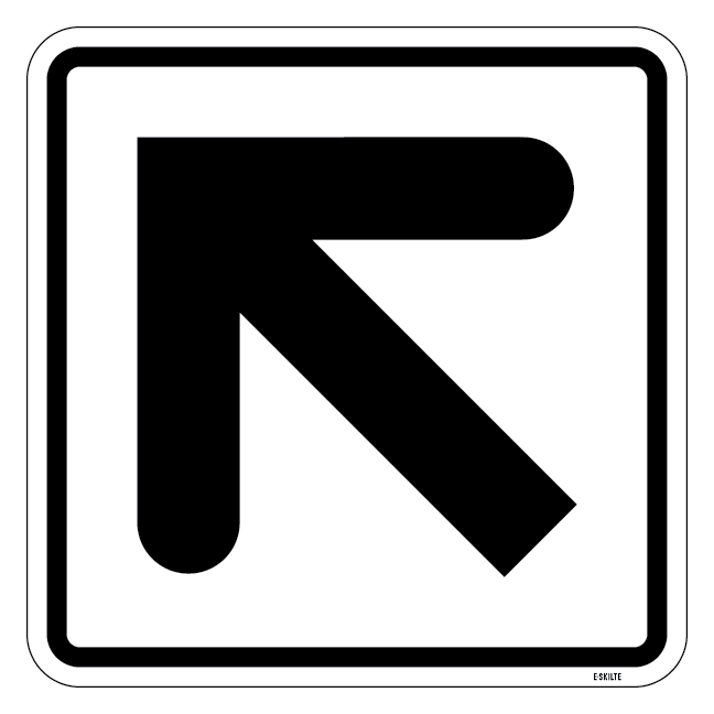 Pil. Piktogram skilt