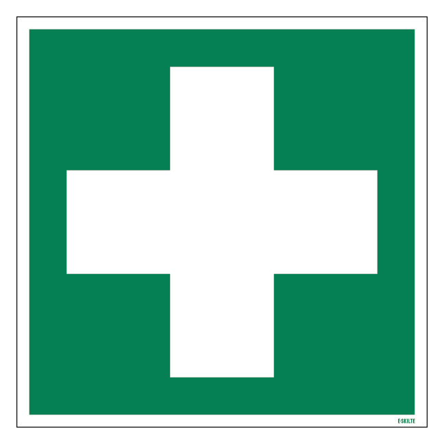 E003 Førstehjælp skilt