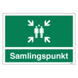 Samlingspunkt skilt