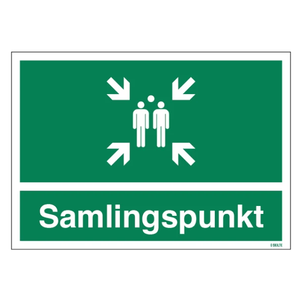 Samlingspunkt skilt