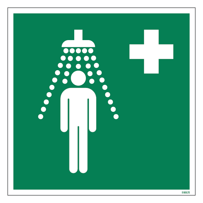 E012 Nødbruser skilt