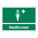 Nødbruser skilt