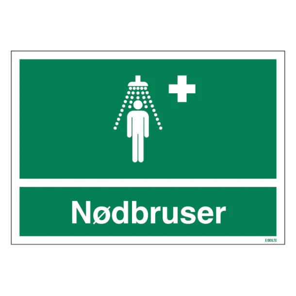 Nødbruser skilt