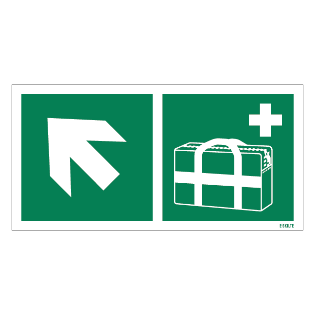 Medicintaske til venstre op skilt