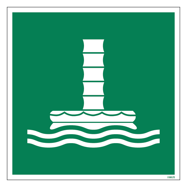 E055 Marine evakueringsskakt skilt