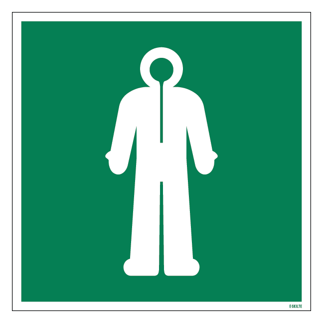 E056 Overlevelsestøj skilt