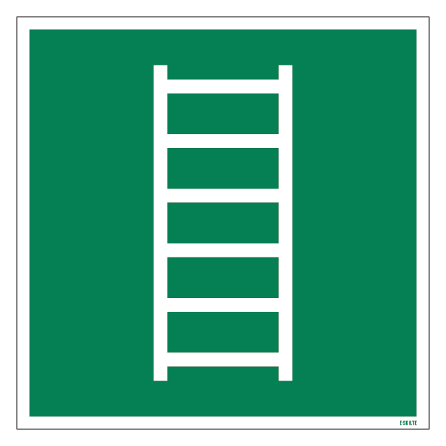 E059 Flugt stige skilt