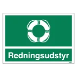 Redningsudstyr skilt