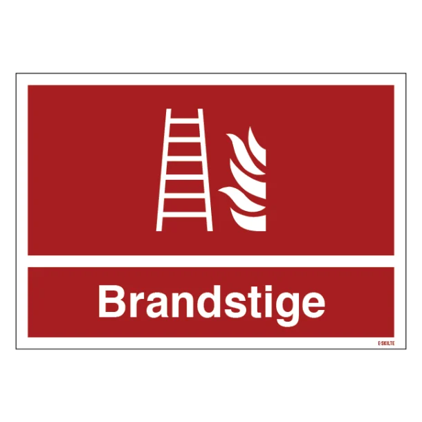 Brandstige skilt