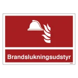 Brandslukningsudstyr skilt