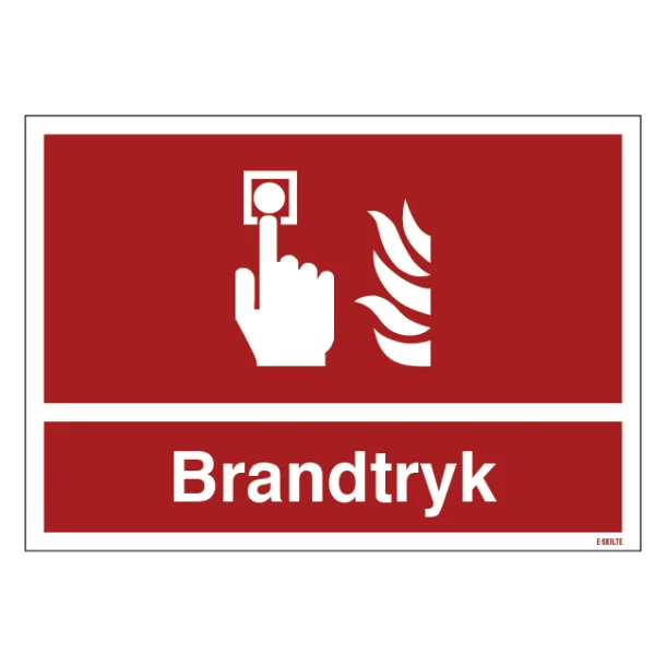 Brandtryk skilt