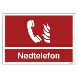 Nødtelefon skilt