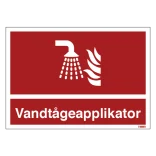 Vandtågeapplikator skilt