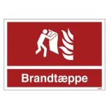 Brandtæppe skilt