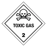 Toxic gas, klasse 2 fareseddel