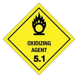 Oxidizing agent, klasse 5.1 fareseddel