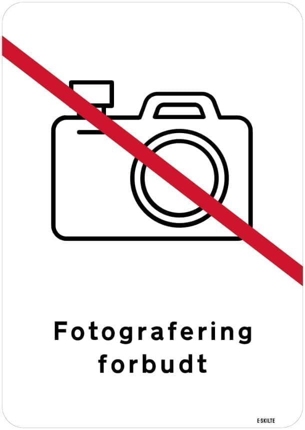 Fotografering forbudt