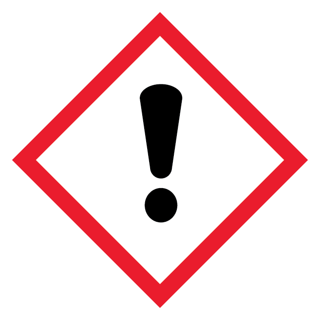 GHS07 Sundhedsskadelig (Irritant) skilt